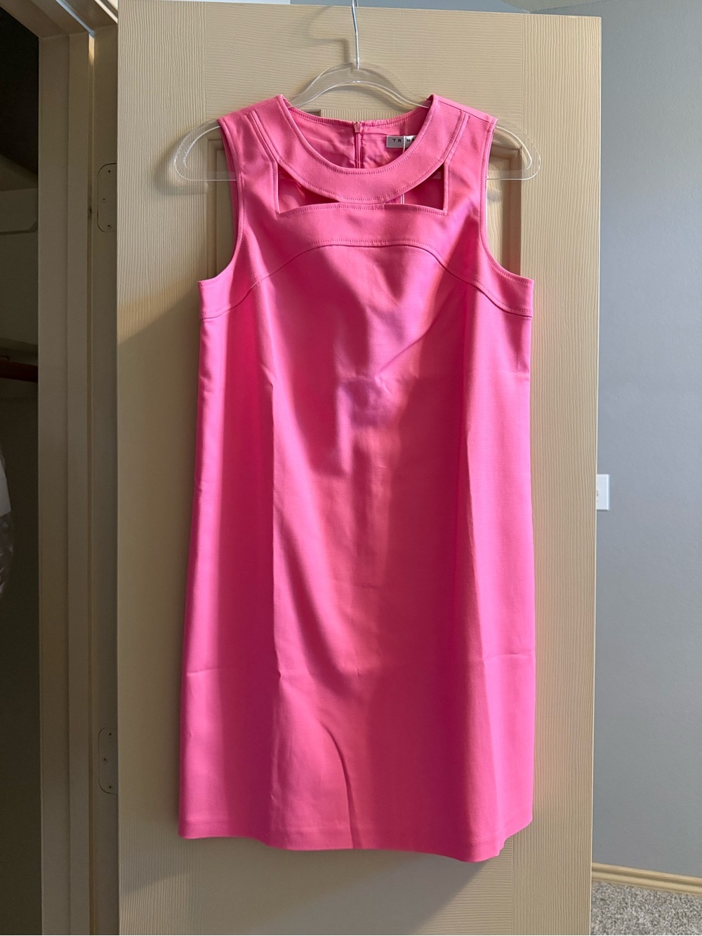 Trina Turk Bev Pink Sleeveless Shift Dress